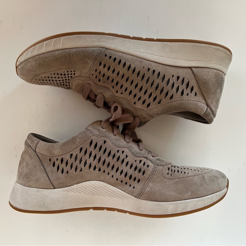 Dansko Women's Charlie Perforated Leather Sneaker Walnut Suede, Size 8 / 39 - Picture 7 of 12